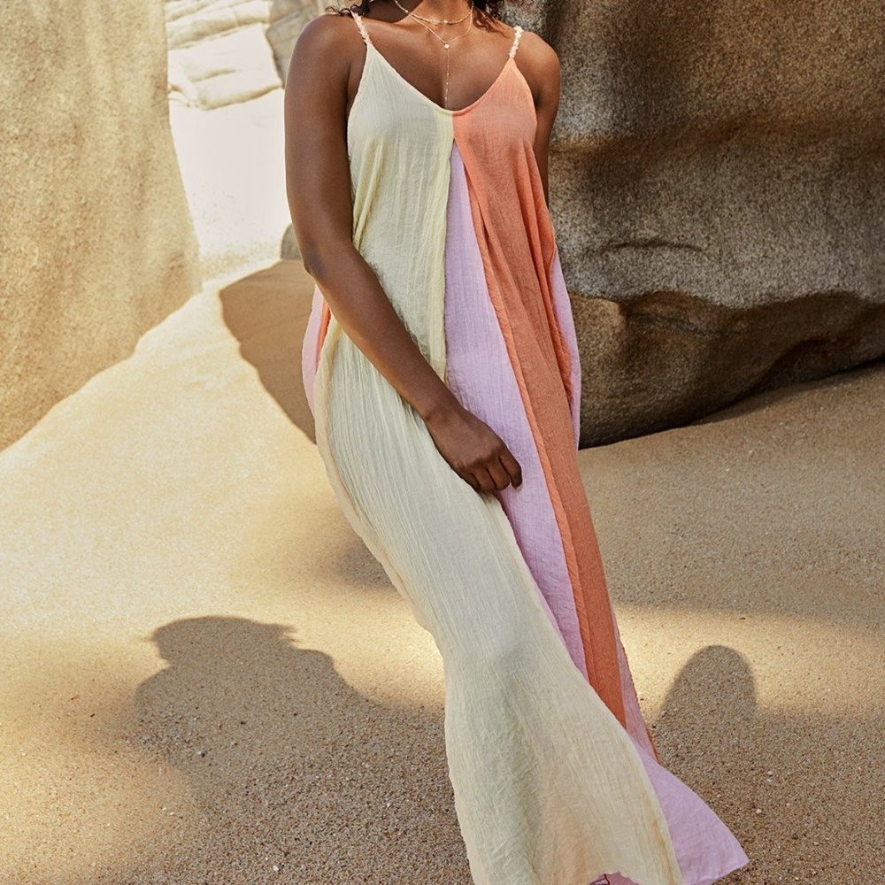Elan Colorblock Maxi Dress